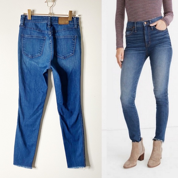 Madewell Denim - MADEWELL 10” High-Riser Skinny Skinny Jean Raw Hem